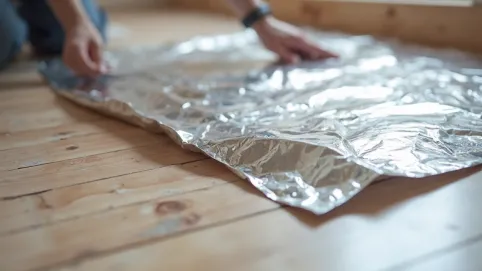 jak kłaść podkład pod panele z folią aluminiową