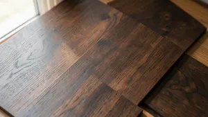 panele laminowane ciemne drewno