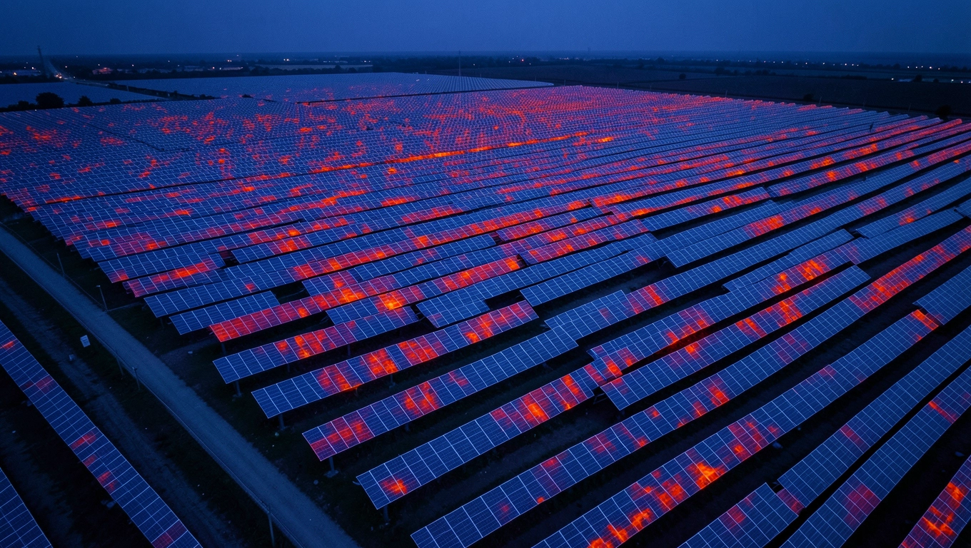 Cena inspekcji termowizyjnej farmy fotowoltaicznej