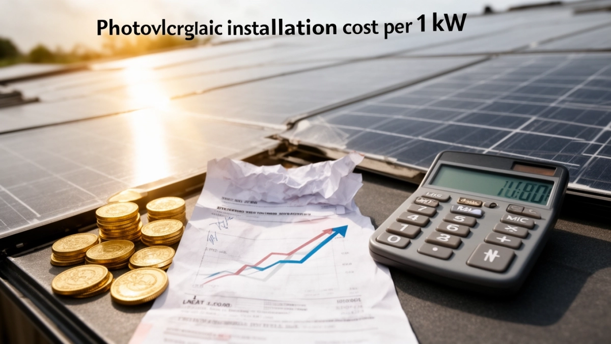 Cena montażu fotowoltaiki za 1 kW