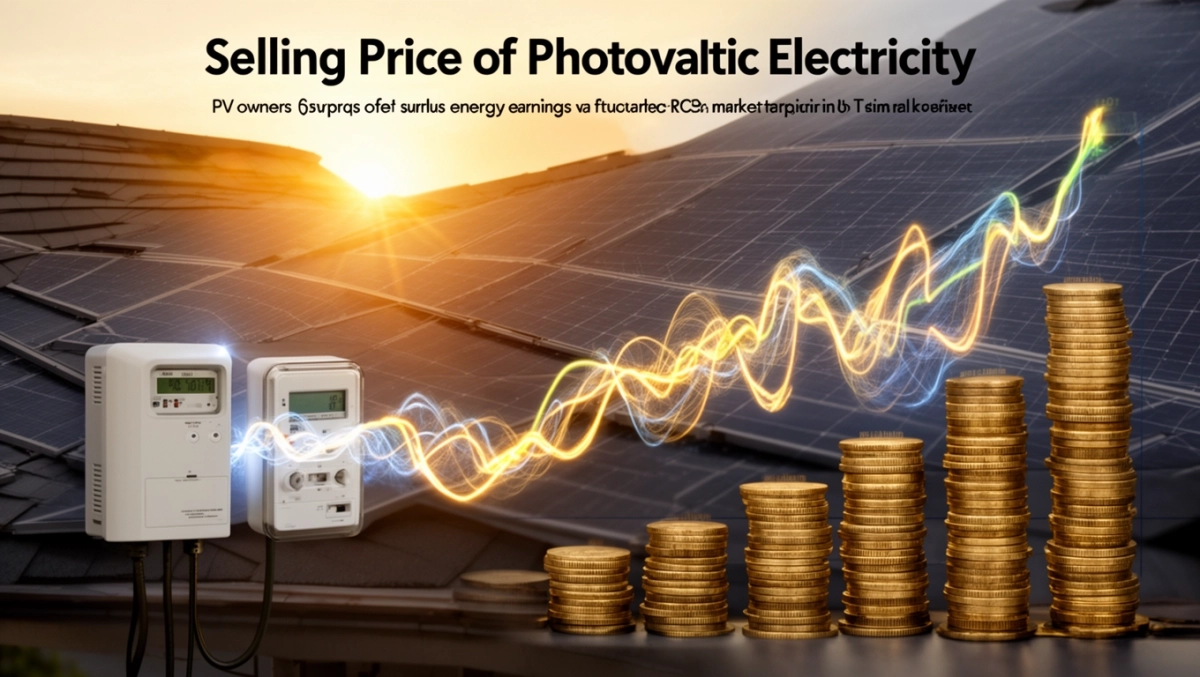 Cena sprzedaży energii elektrycznej z fotowoltaiki