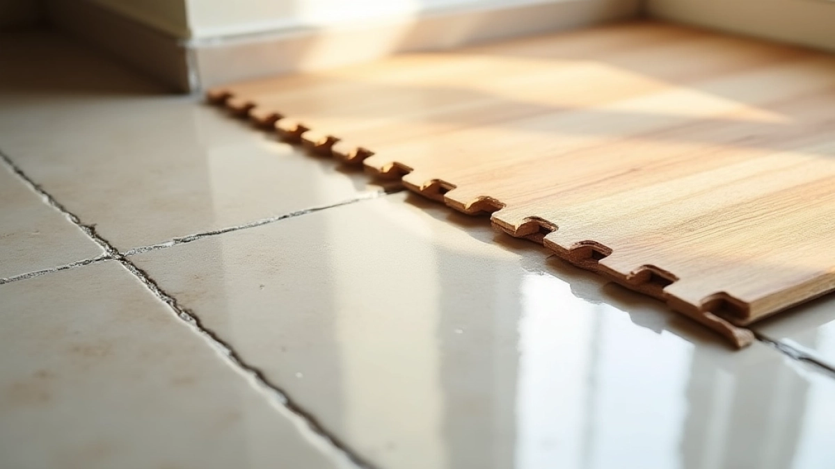 Czy na płytki można położyć panele laminowane