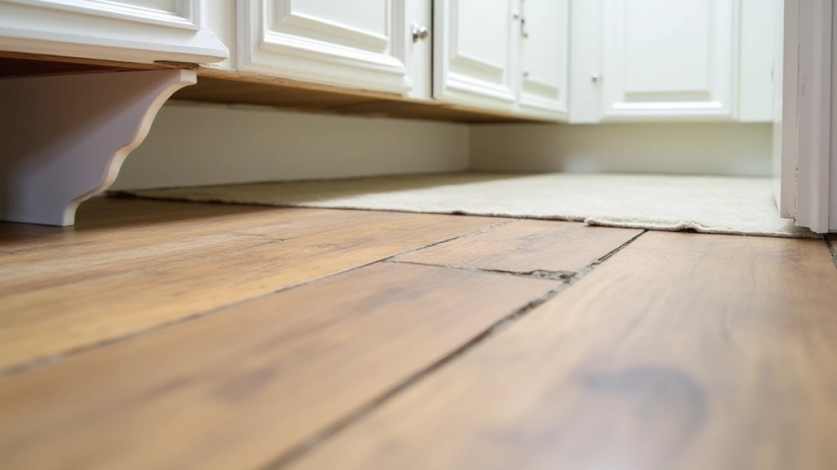 Czy układać panele pod szafkami w kuchni