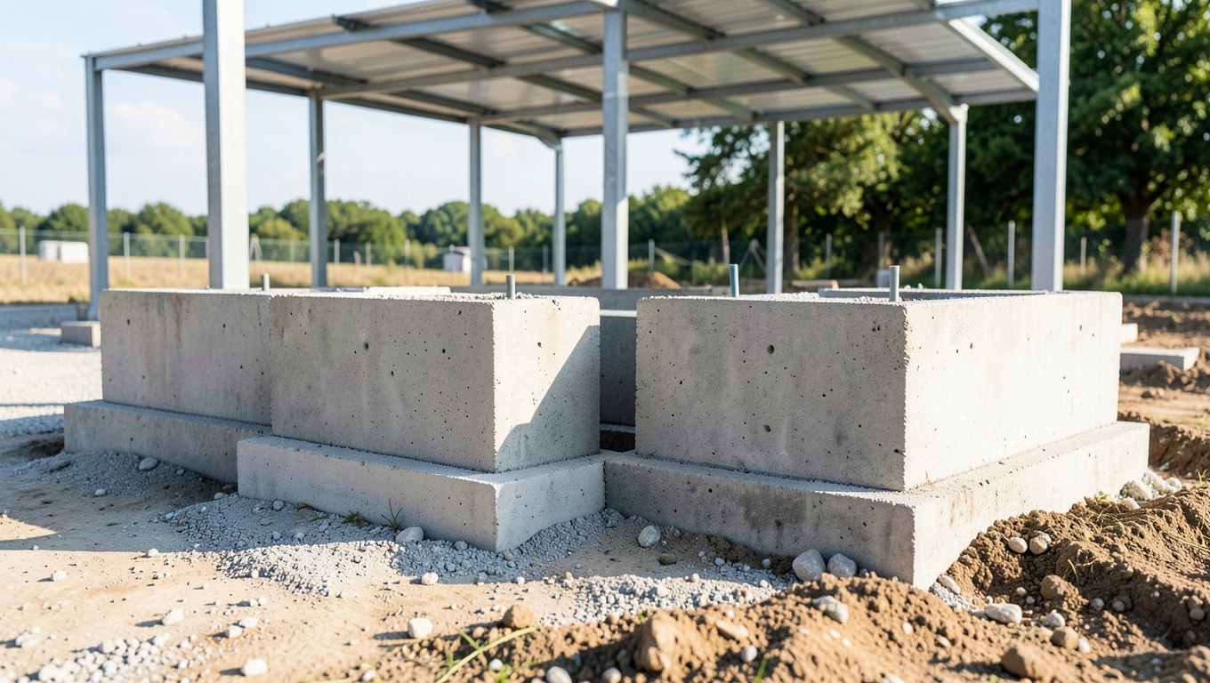 Fundamenty prefabrykowane carport PV cena