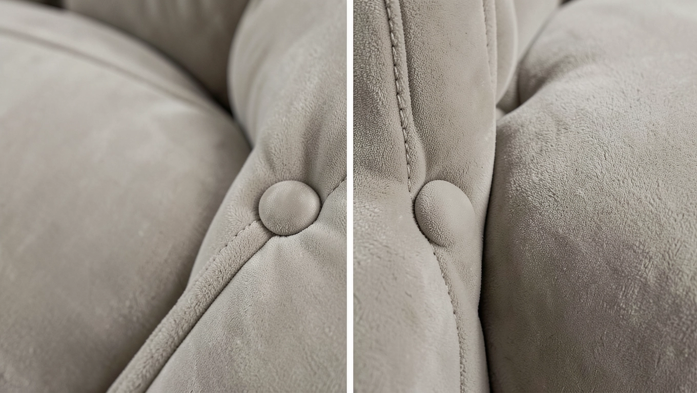 Guziki i wykończenie paneli tapicerowanych