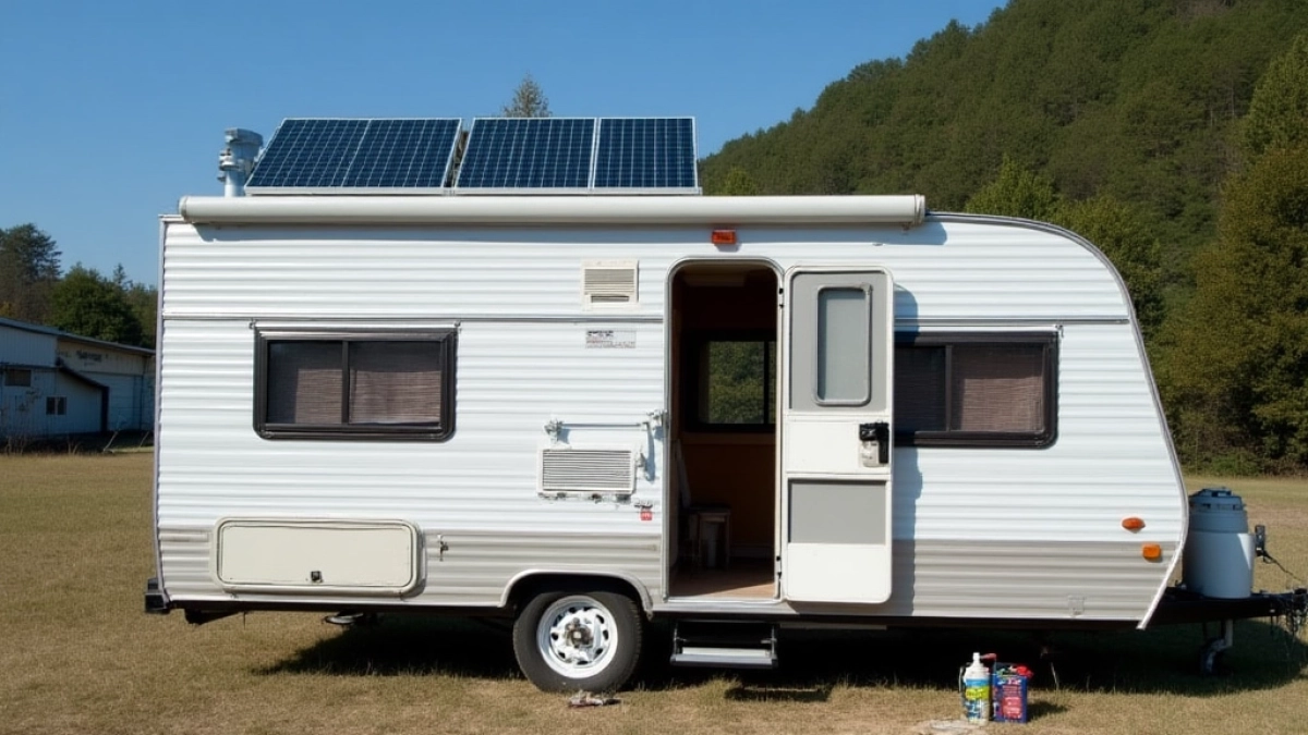 Jak zamontować panel solarny na przyczepie kempingowej