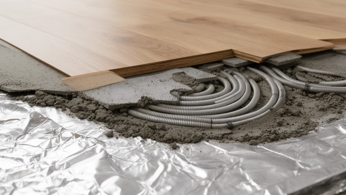 jaki podkład pod panele przy ogrzewaniu podłogowym