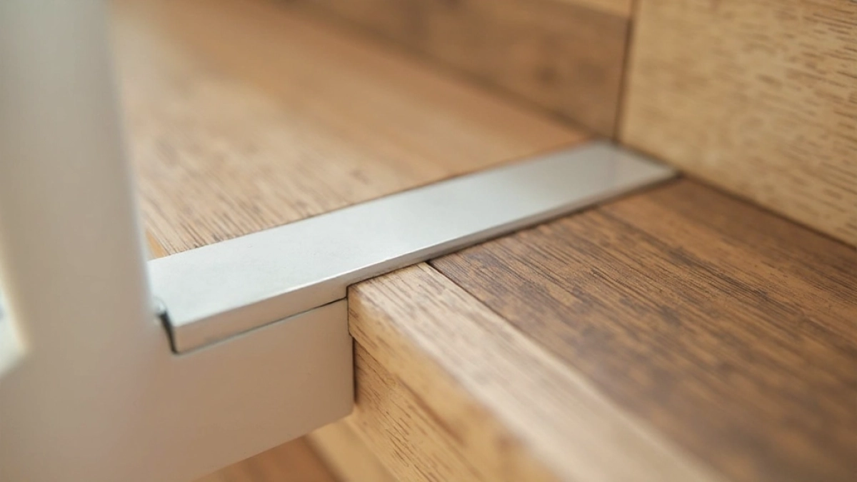 Kątownik schodowy do paneli winylowych klejonych