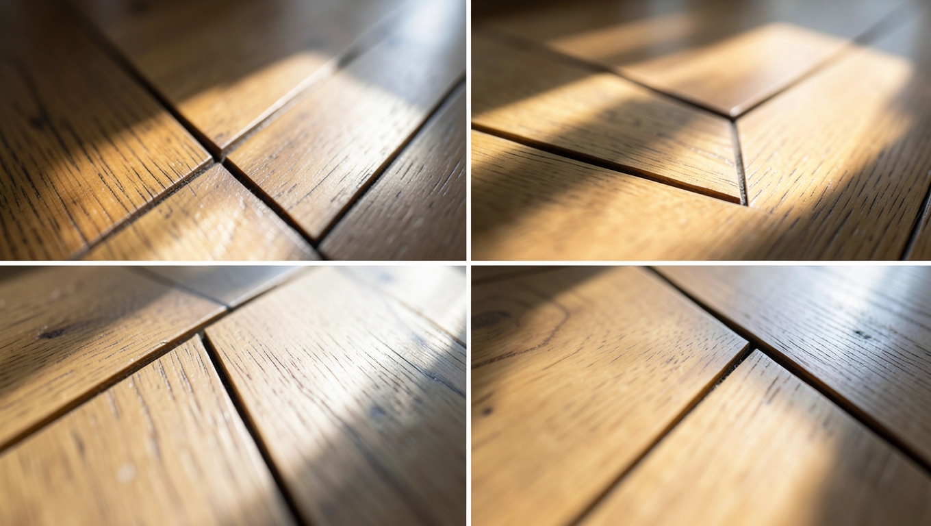 Kierunek układania paneli z fugą V