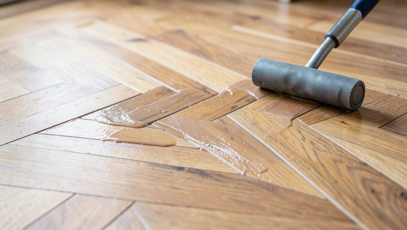 Klejenie paneli winylowych w jodełce krok po kroku