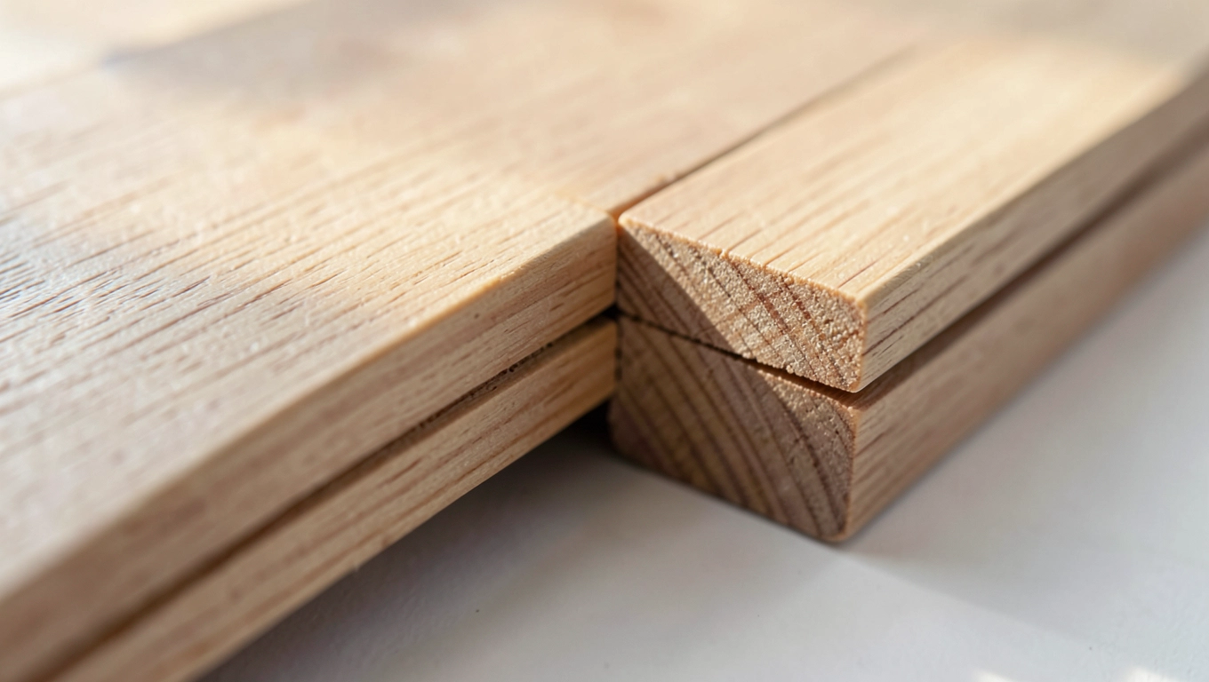 Łączenie boków paneli z V fugą