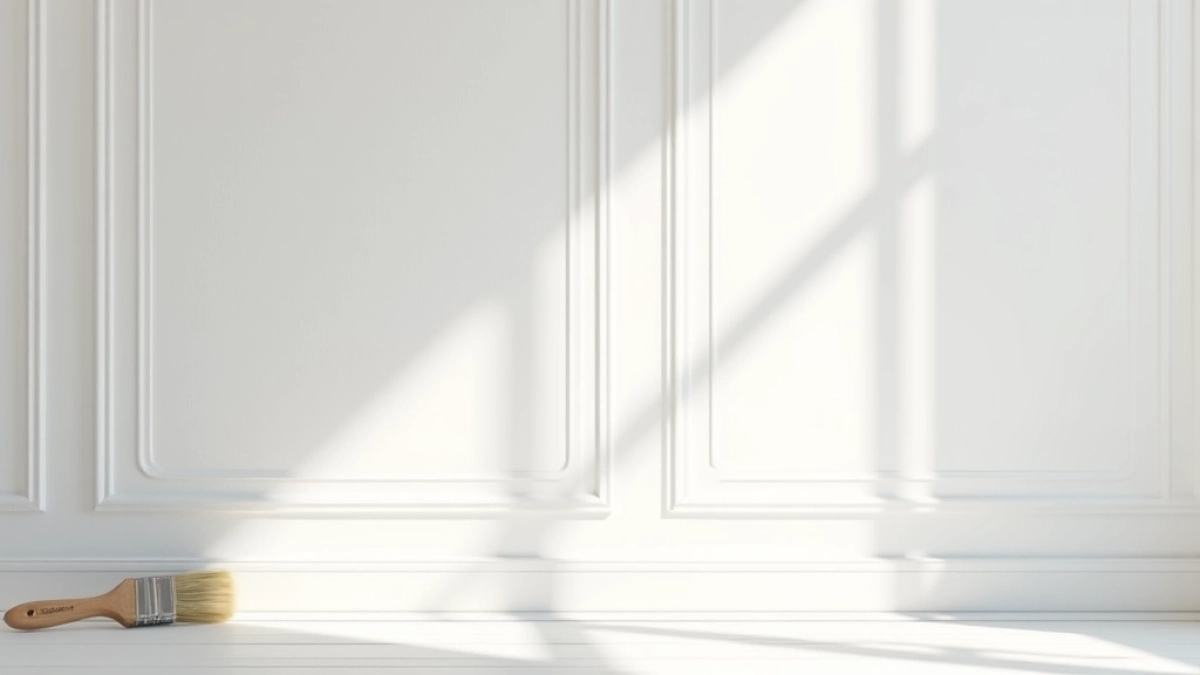 malowanie paneli ściennych na biało