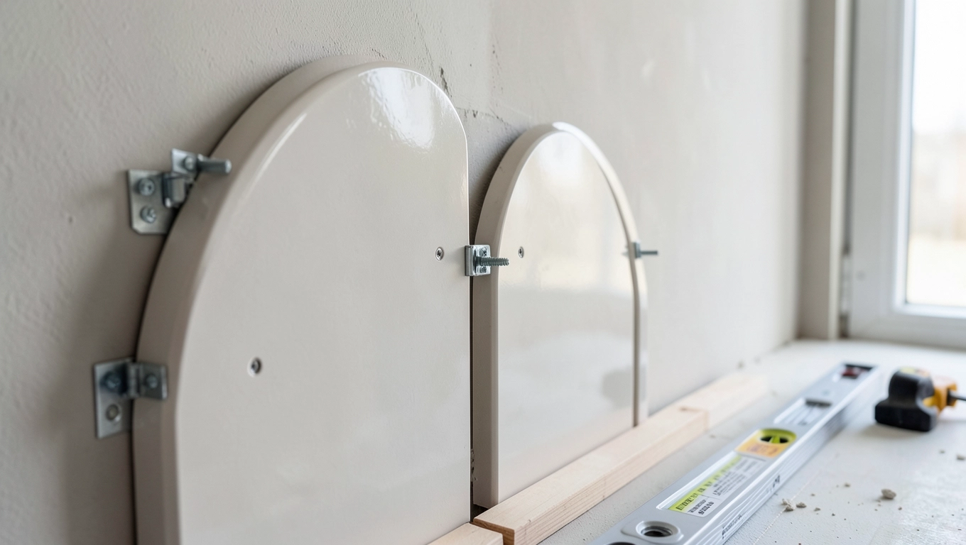 montaż paneli ściennych łuków