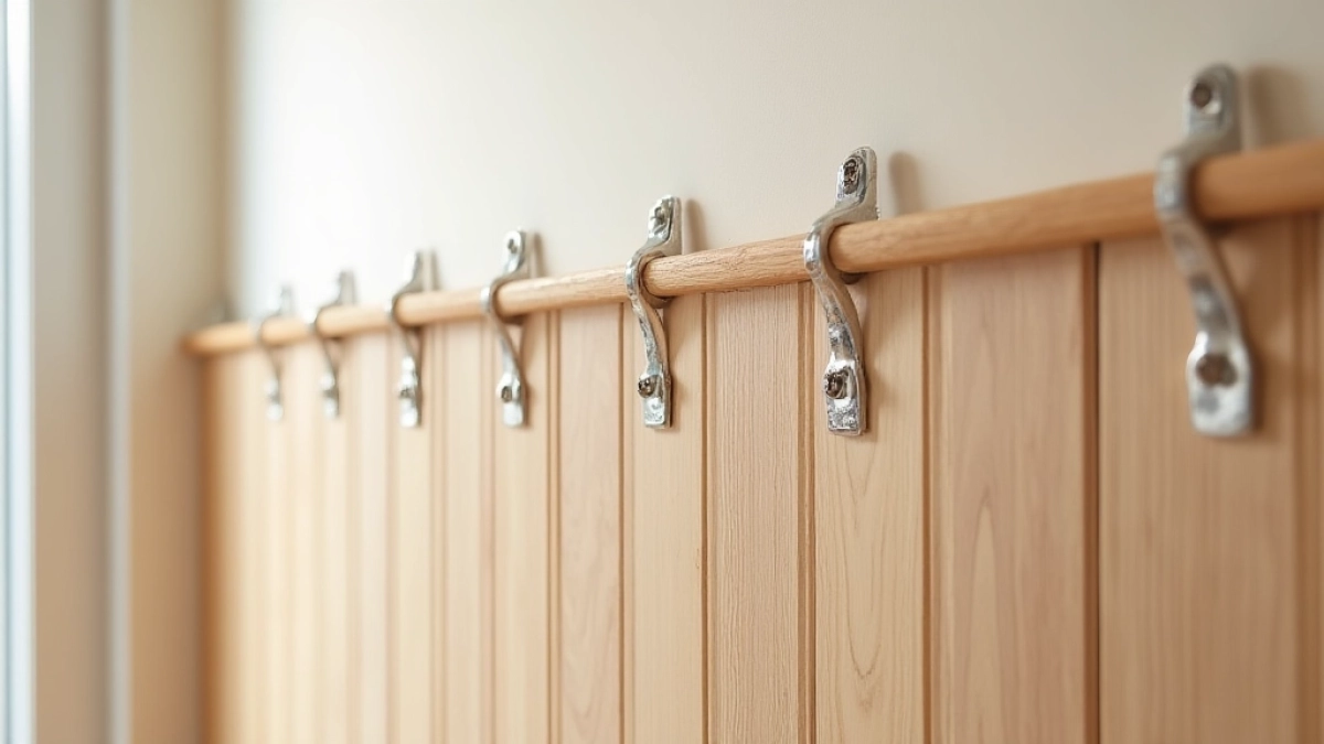 Montaż paneli ściennych na klamry