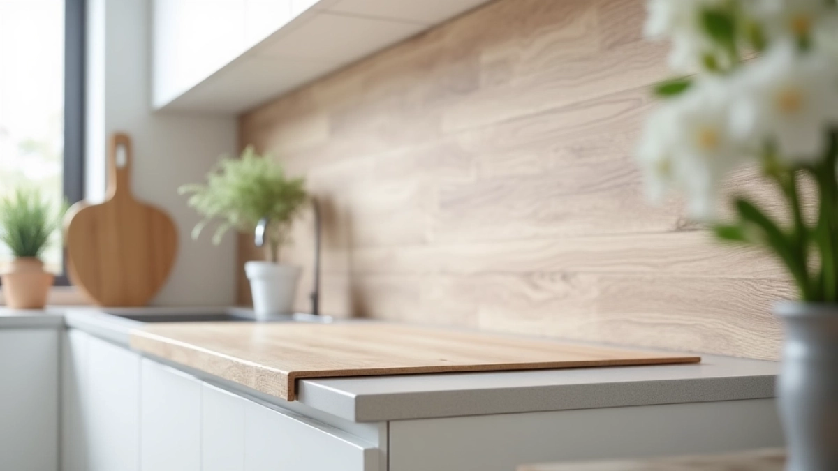 Panel przyblatowy laminowany montaż