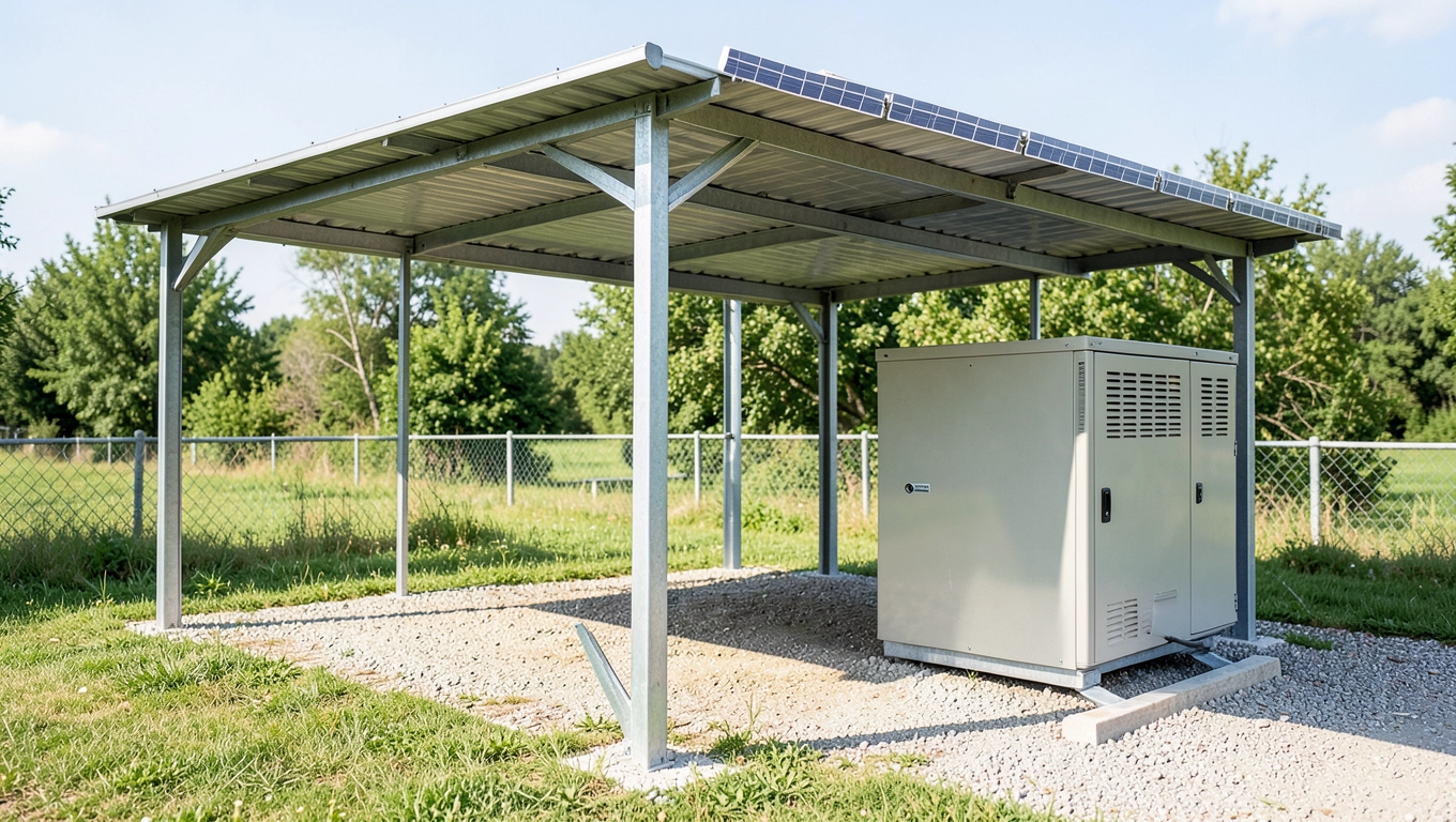 Rabat instalacja carportu z magazynem PV