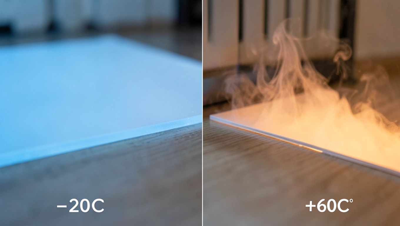 Rozszerzalność termiczna paneli winylowych