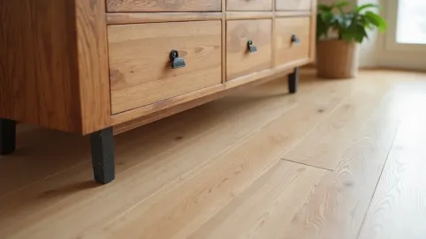 Ciężkie meble na panelach winylowych