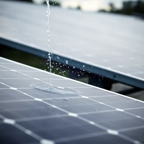 Czy można myć panele fotowoltaiczne wodą z kranu