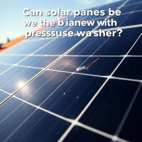 Czy panele fotowoltaiczne można myć karcherem
