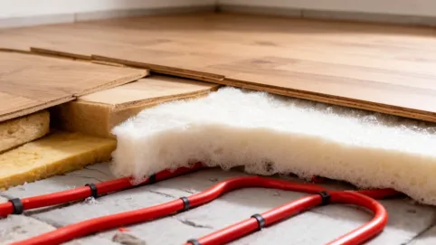 gruby podkład pod panele ogrzewanie podłogowe