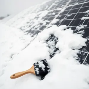Jak czyścić panele fotowoltaiczne że śniegu