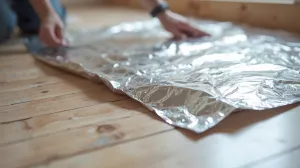 jak kłaść podkład pod panele z folią aluminiową