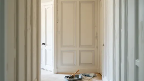 jak pomalować panele ścienne w przedpokoju