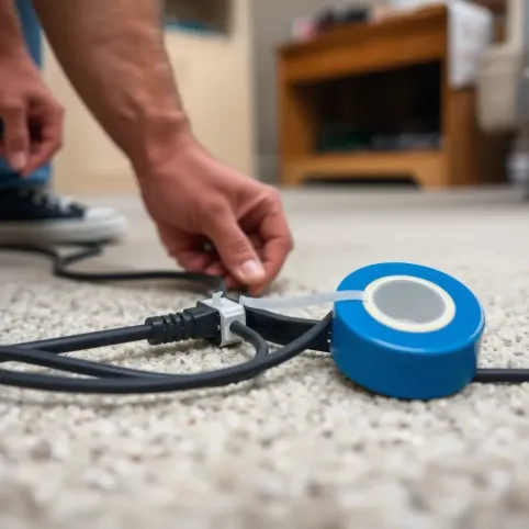 Jak przeciągnąć kabel pod panelami