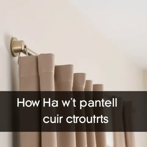 Jak wieszać firanki panele