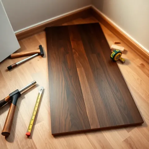Jak wymienić panel podłogowy na środku pokoju