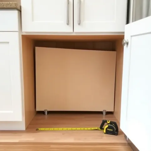 Jak wymienić panele pod szafą w zabudowie