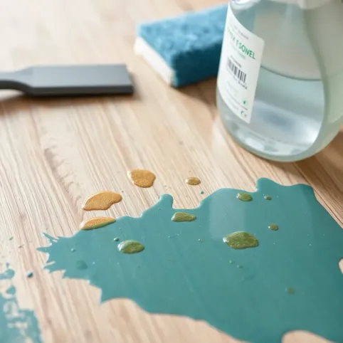 Jak zmyć zaschnieta farbę z paneli