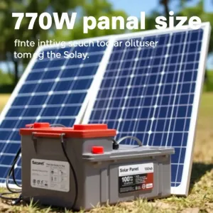 Jaki panel fotowoltaiczny do akumulatora 100Ah