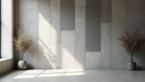 jakie panele do szarych płytek