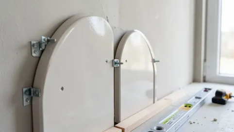 montaż paneli ściennych łuków