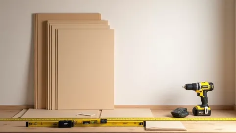 Montaż paneli ściennych MDF