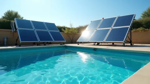 Panel fotowoltaiczny do grzania wody w basenie