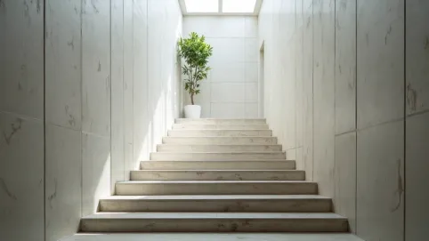 Panele ścienne na klatce schodowej