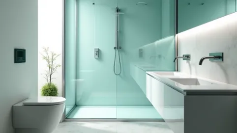 Panele szklane do łazienki cena za m2