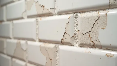 Panele winylowe na stare płytki na ścianie