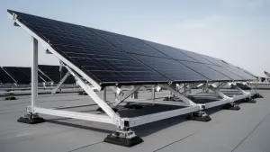 Stelaż do paneli fotowoltaicznych na dachu płaskim cena
