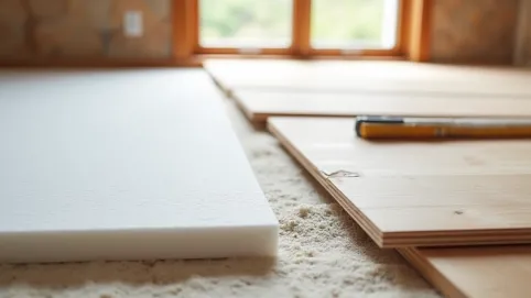 Układanie paneli podłogowych na styropianie