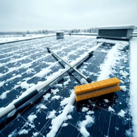Zestaw do odśnieżania paneli fotowoltaicznych