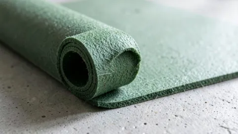 zielony podkład pod panele