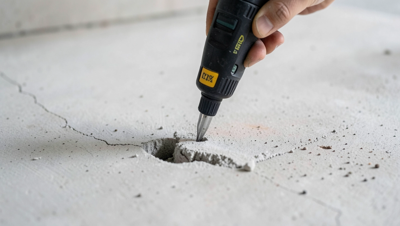 Sprawdzanie wilgotności podłoża pod panele winylowe