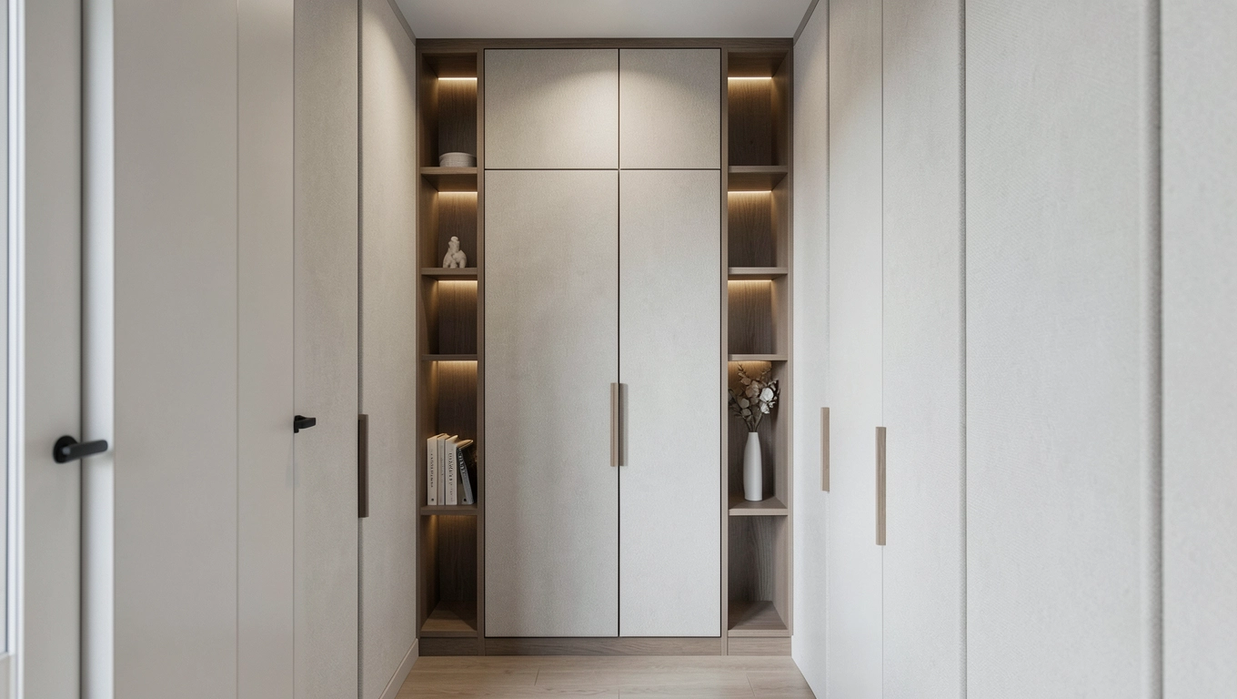 szafa z panelami tapicerowanymi