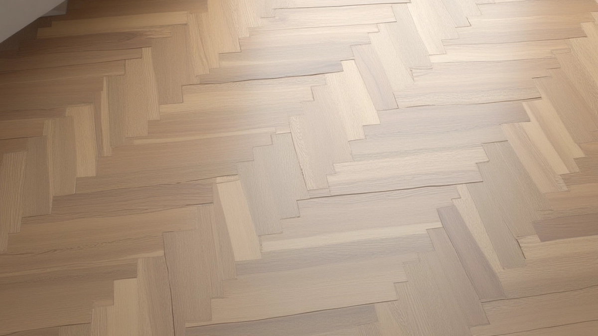 Układanie paneli winylowych w jodełkę