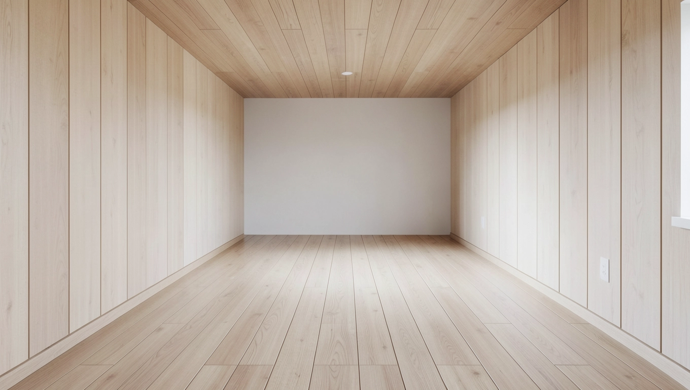 Układanie paneli wzdłuż krótszej ściany