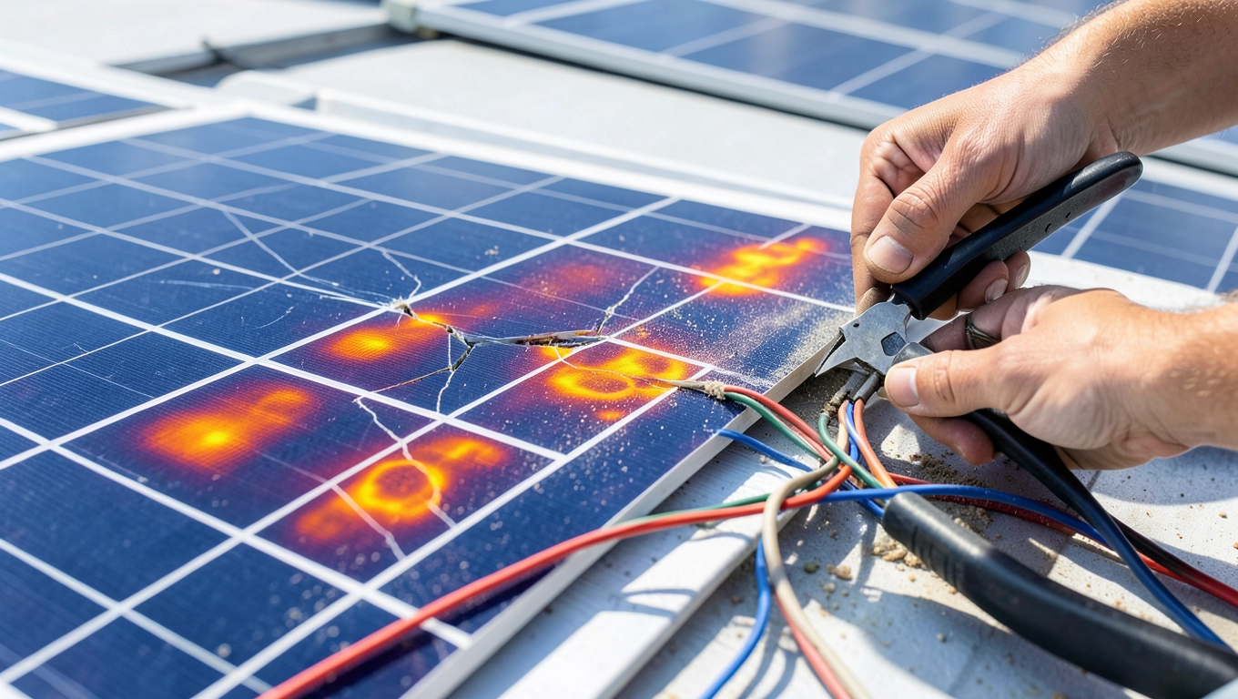Zakres prac w cenie przeglądu fotowoltaiki